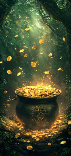 Hidden magical treasure in the heart of dense forest