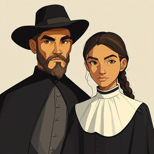 Amish madness in black and white old school mobile game style