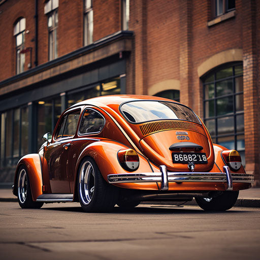 VW Beetle classic car larger exhausts