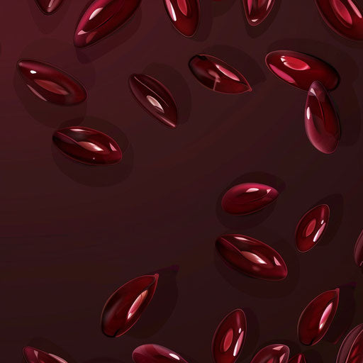 Flat maroon background with seed clipart