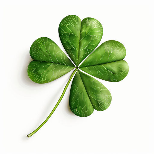 Four leaf clover clipart in a photo realistic style