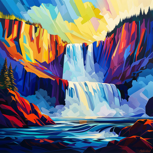 Montmorency Falls Picturesque Scenery Images