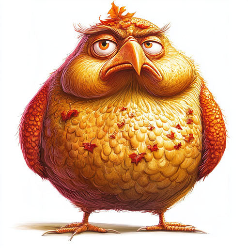 Humorous caricature of a Thanksgiving image