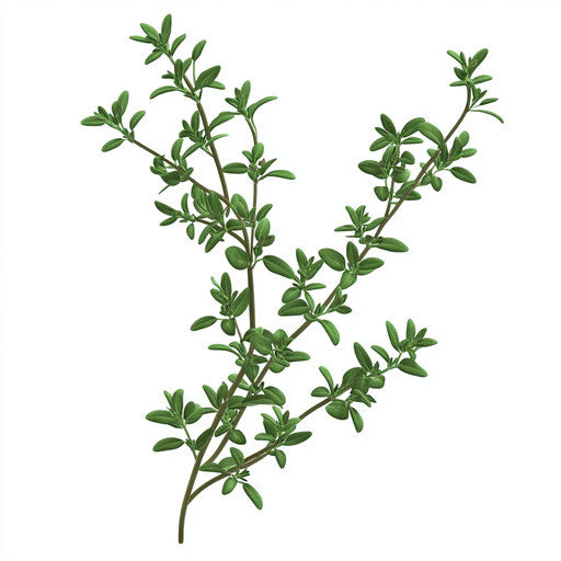 Realistic clipart of Thyme, high resolution, isolated