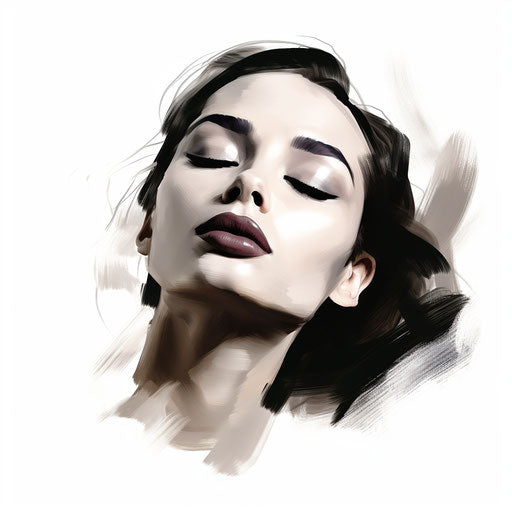 Chin illustration in the style of Chiaroscuro Art