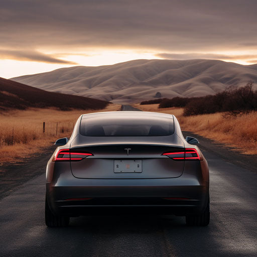 Rear view of the Tesla Model 3
