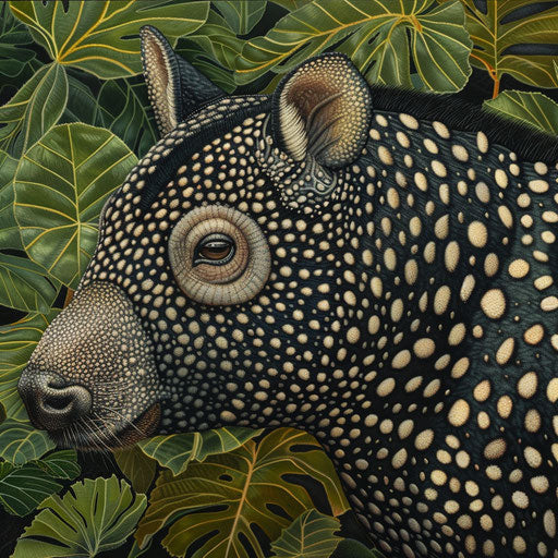 Close-up portrait of a Baird's tapir with detailed textures