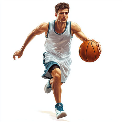 3D sports in photorealistic style on flat white background, isolated clipart