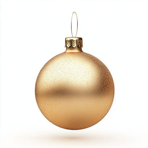 Photo realistic clipart of Christmas ornaments, no background, high resolution