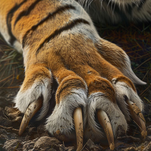 Close Encounter with a Tiger's Paw