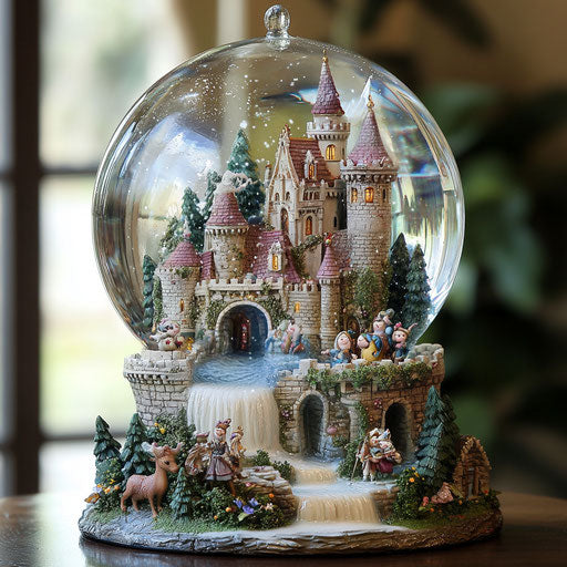 Creative Snowglobe Festive Illustration