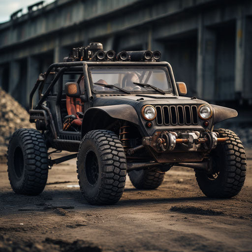 Old rat Rod Jeep Renegade classic
