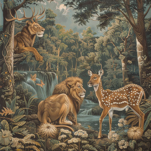 Peaceful coexistence in the enchanted forest