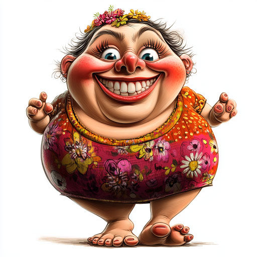 Distinctive Mothers Day Caricature Clipart for Unique Gifts