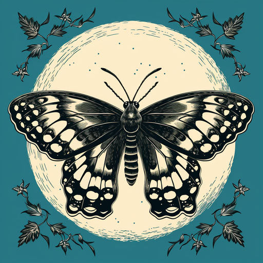 Moth Detailed Tattoo Designs