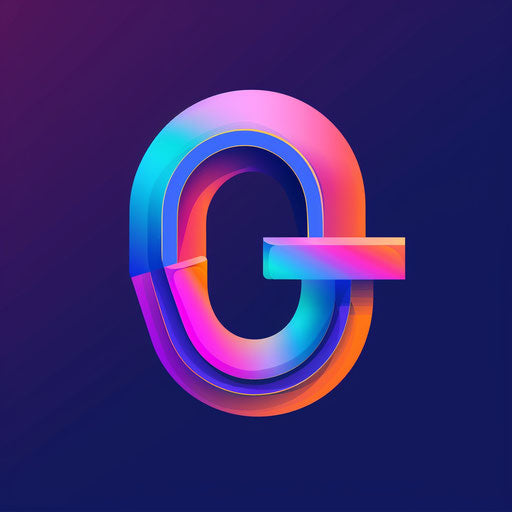 Modern plumbing logo with a gradient of vibrant colors