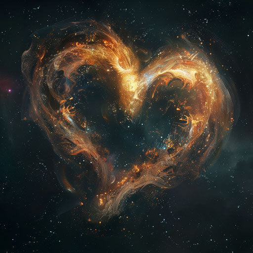 Cosmic Convergence of Two Galaxies in Heart Shape