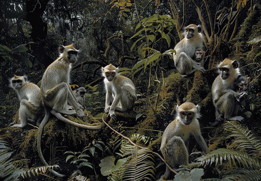 Vervet Monkeys, African Rainforest