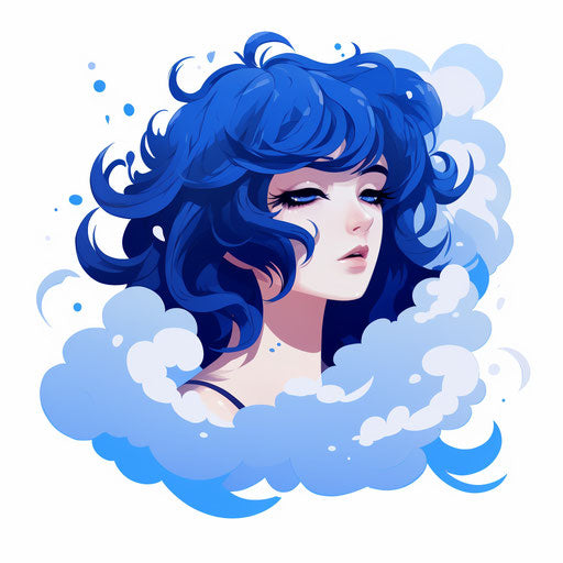 Minimalist style lapis clipart on white background