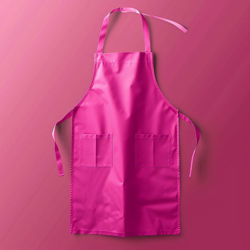 Apron clipart on bright magenta background with intense color