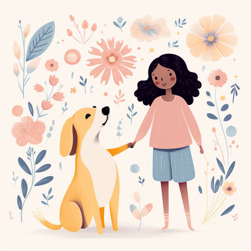 Kindness illustration in the style of Pastel Colors Art