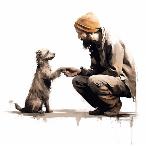 Kindness clipart in the style of Chiaroscuro Art