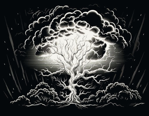 Fantastical Cloud Tattoo Outlines