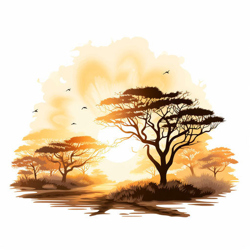 Sunlight chiaroscuro art on white background