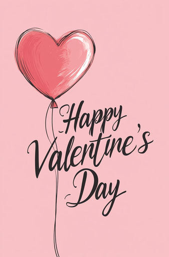 Valentine's Cheer with Heart Balloon