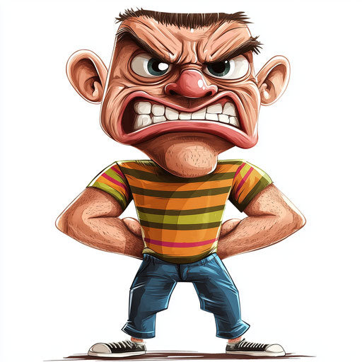 Playful Boo Caricature Clipart Perfect for Crafting