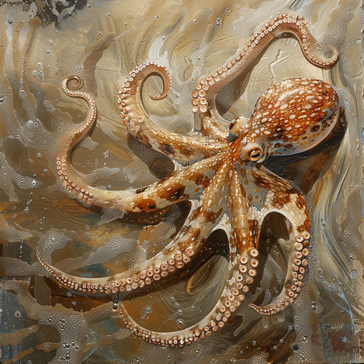 The octopus's journey across the ocean floor