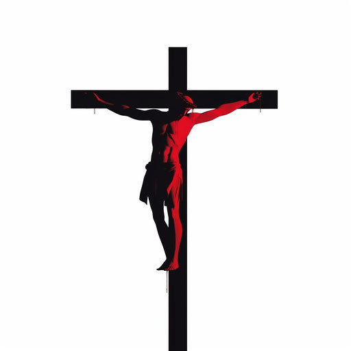 Good Friday clipart in Minimalist style, on a white background