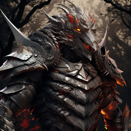 Epic Textured Warrior in Metal and Bronze