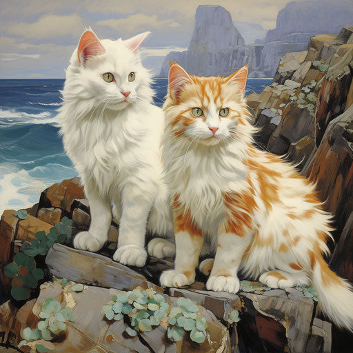Two manx cats