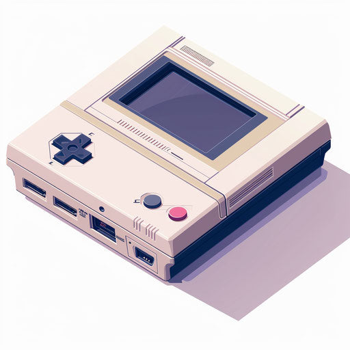 Realistic 90s clipart with subtle textures on white background