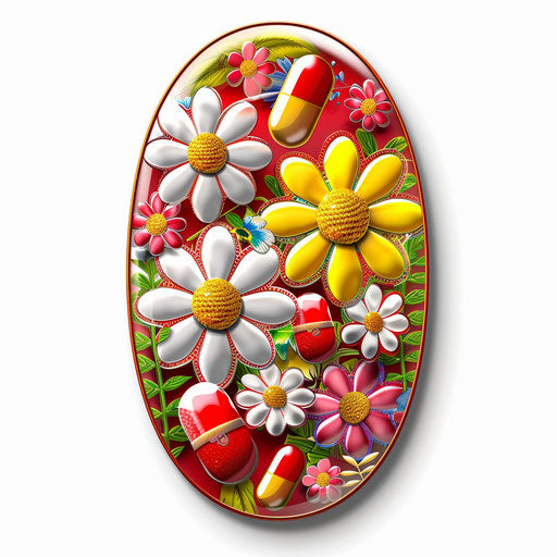 Vibrant realistic get well soon clipart on flat white background