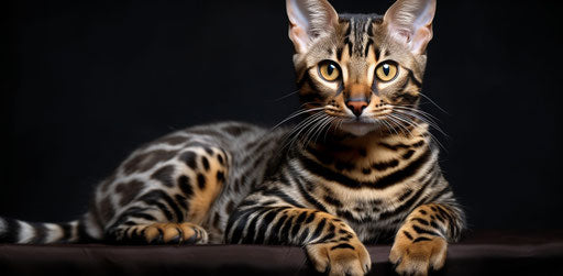 Detailed textures of cat breeds, energetic and bold