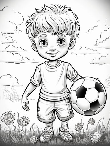 Football player coloring, lilia alvarado style, pictorial space