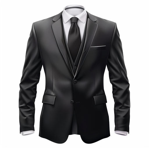 Photo realistic suit illustration on white background