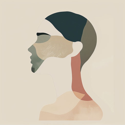 Psychology clipart in muted tones and elegant simplicity