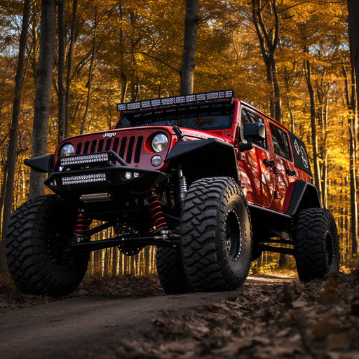 Classic Jeep Wrangler with Bigfoot tires