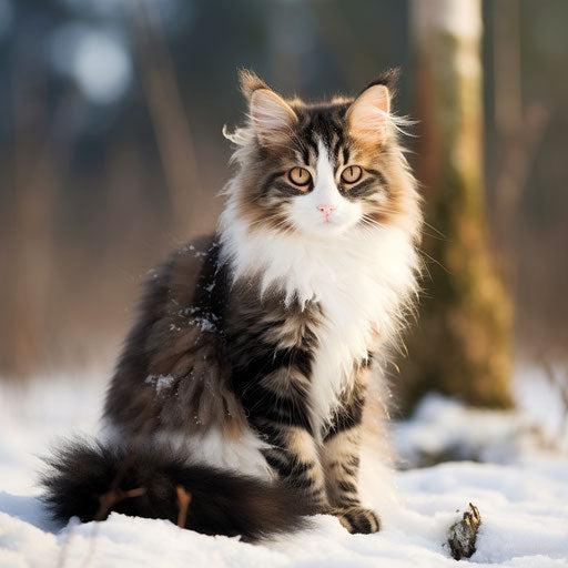 Norwegian forest cat kitten