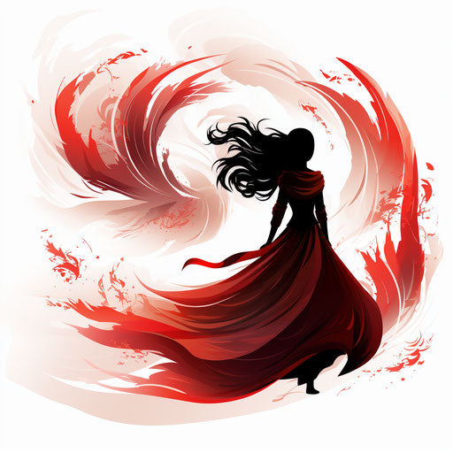 Illustration of wind in the style of Chiaroscuro Art, on white background