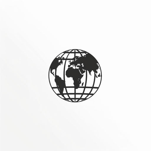 Logo design globe with blank space company name