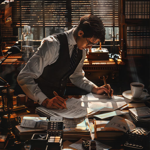 Tax consultant preparing for tax season