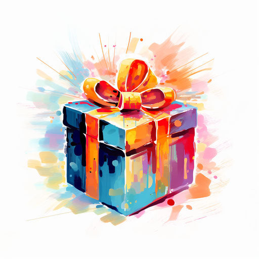 Impressionistic Art on white background