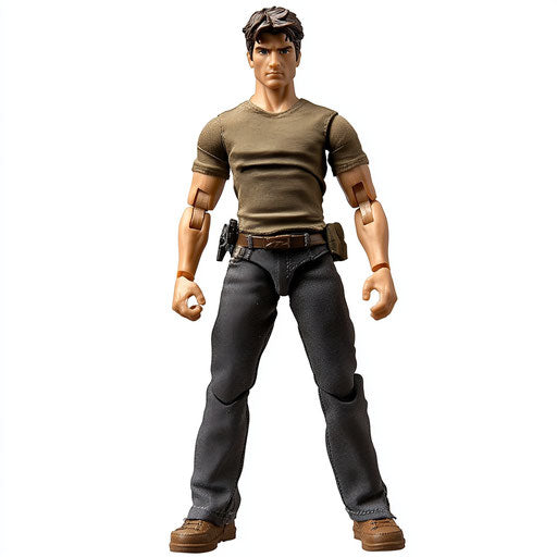Realistic clipart of an action figure