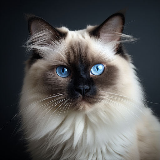 A ragdoll cat