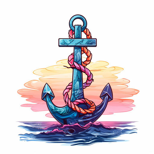 Anchor clipart free vector art download in patrice murciano style