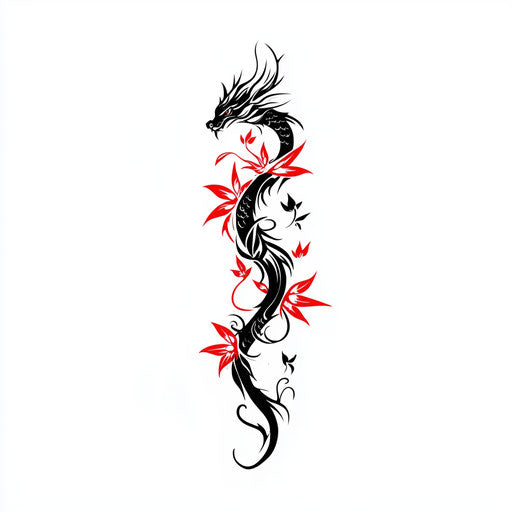 Dragon Tattoos For Women Tattoo Artwork Set